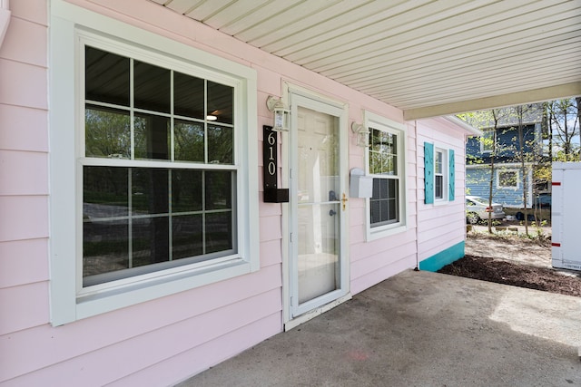 exterior space featuring covered porch