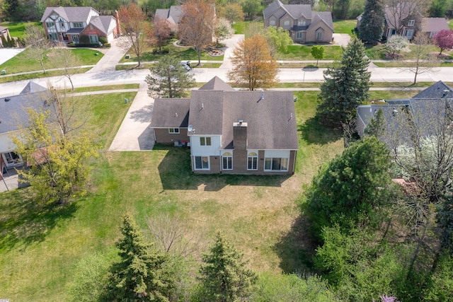 3351 Muerknoll Dr, Troy, MI 48084 - bird's eye view featuring a residential view