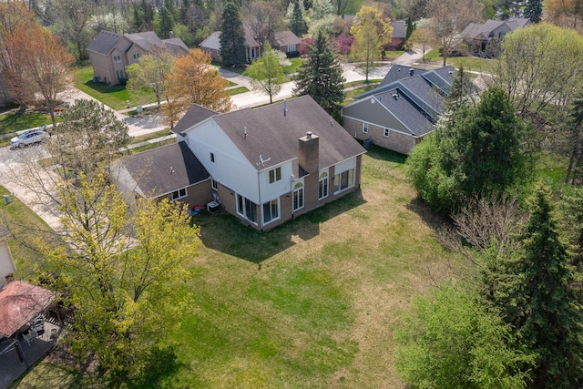 3351 Muerknoll Dr, Troy, MI 48084 - bird's eye view featuring a residential view