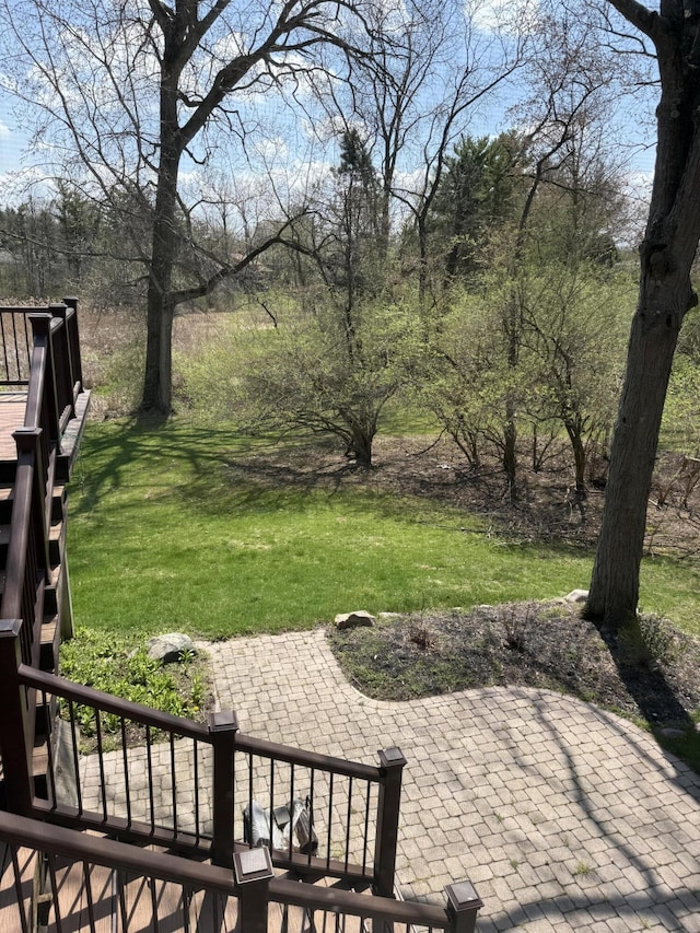 view of yard with a patio