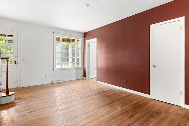 50505 Geddes Rd, Canton, MI 48188 - spare room with baseboards, visible vents, plenty of natural light, and light wood-style flooring
