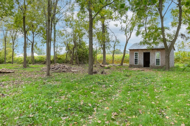 50505 Geddes Rd, Canton, MI 48188 - view of yard featuring an outbuilding