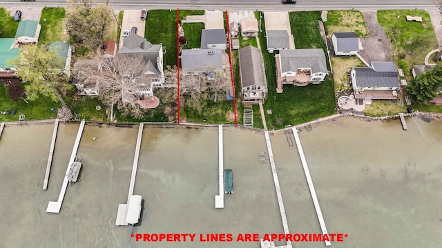 drone / aerial view featuring a residential view