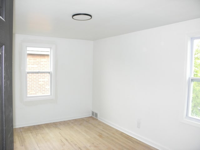 19209 Hartwell St, Detroit, MI 48235 - empty room with light wood-type flooring, healthy amount of natural light, and baseboards