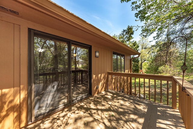 deck featuring visible vents