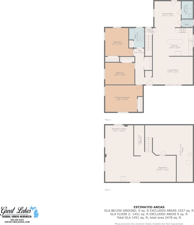 1205 Mckail Rd, Leonard, MI 48367 - property floor plan