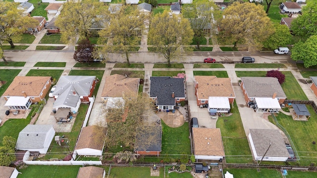 aerial view featuring a residential view