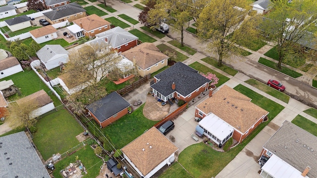 aerial view featuring a residential view