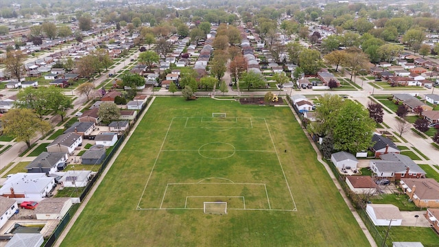 drone / aerial view featuring a residential view