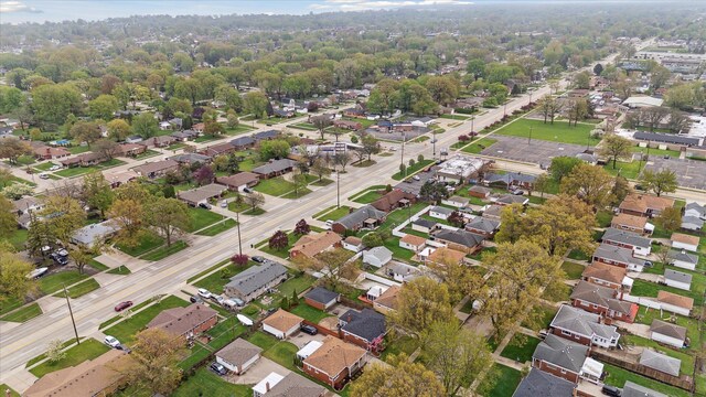drone / aerial view featuring a residential view