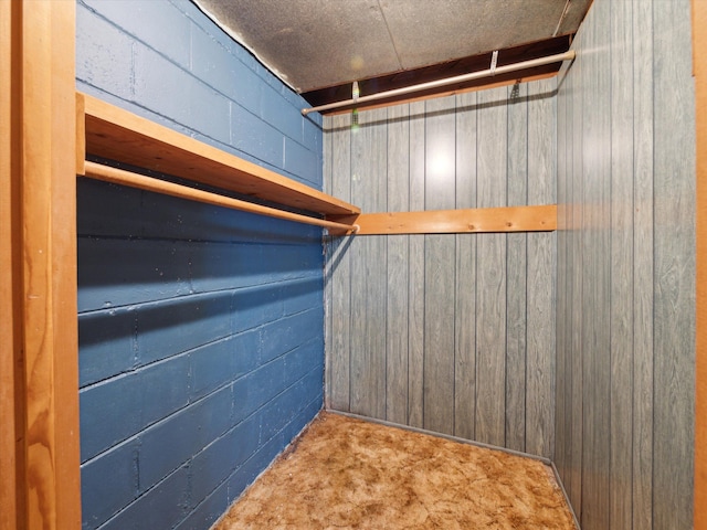 view of storage area