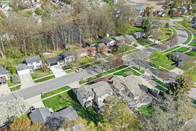 birds eye view of property featuring a residential view