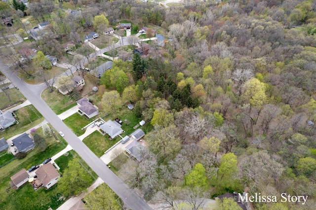 birds eye view of property featuring a residential view