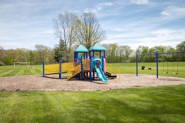 11599 Erins Way, Romeo, MI 48065 - community jungle gym with a lawn