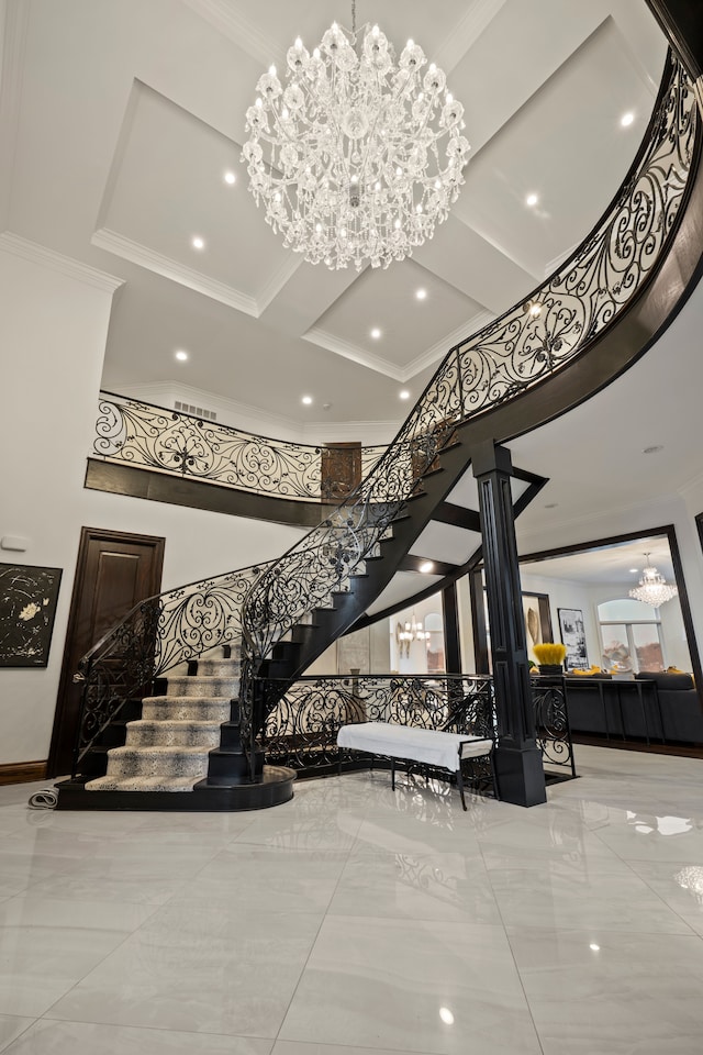 5820 Lakeview Ave, Orchard Lake, MI 48323 - lobby with stairs and visible vents