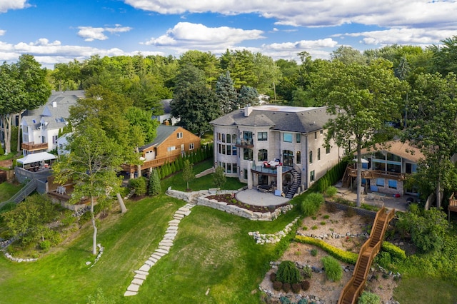 5820 Lakeview Ave, Orchard Lake, MI 48323 - aerial view