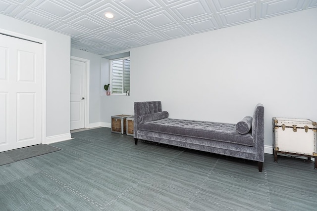 3960 Harvest Creek Ct, Rochester, MI 48306 - bedroom with baseboards, an ornate ceiling, and recessed lighting