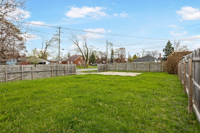 16516 Collingham Dr, Detroit, MI 48205 - view of yard featuring a patio and a fenced backyard