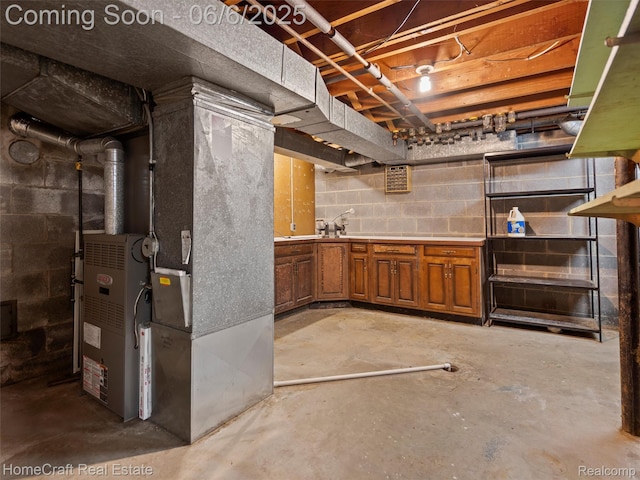 28210 Ridgebrook Rd, Farmington Hills, MI 48334 - unfinished below grade area featuring heating unit