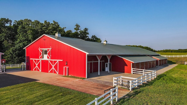 view of horse barn