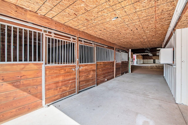 view of horse barn
