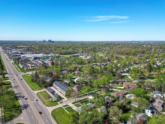 aerial view of property's location with a highway