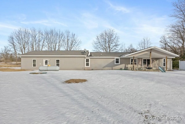 4731 N Osborn Rd, Riverdale, MI 48877 - rear view of property with covered porch