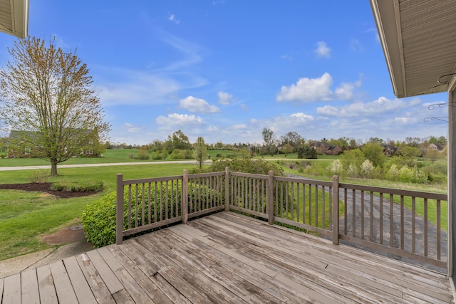 9080 Emerson Dr, Saline, MI 48176 - wooden deck featuring a yard