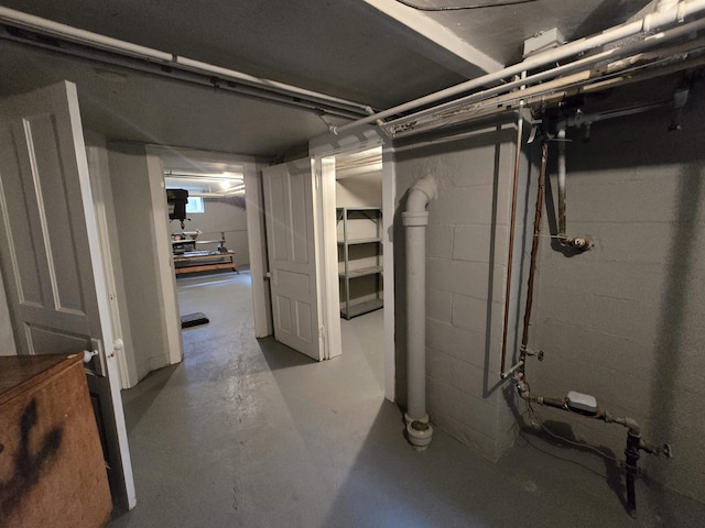 view of basement
