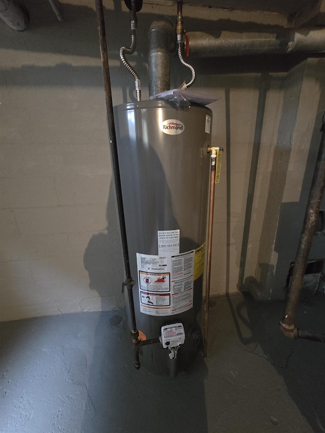 utilities with gas water heater
