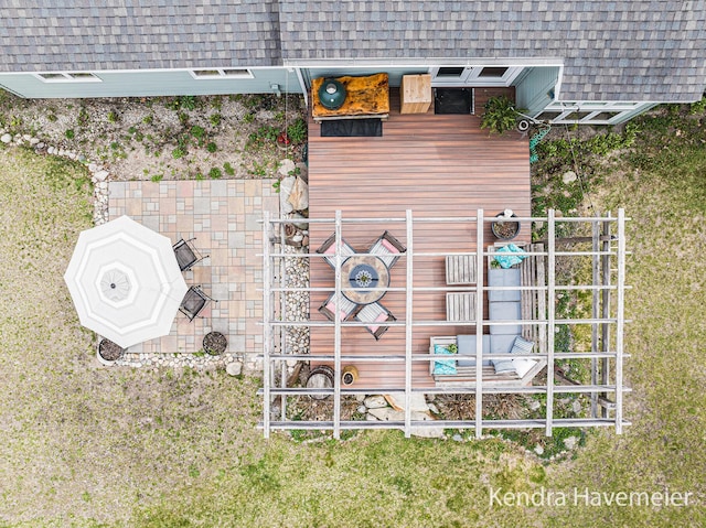 drone / aerial view