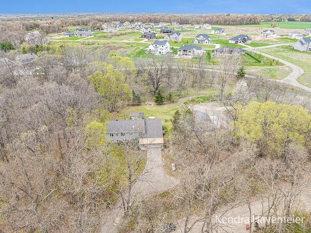birds eye view of property featuring a residential view