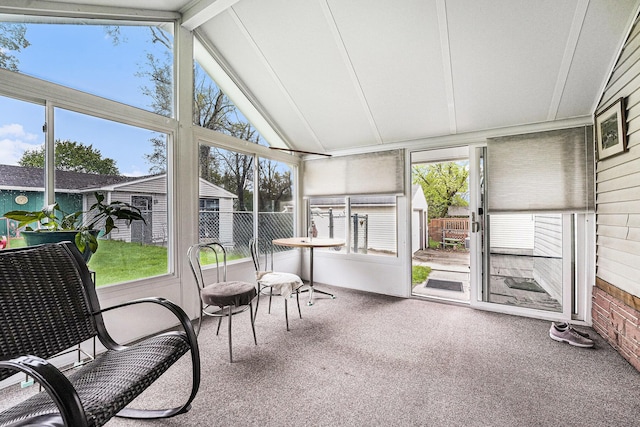 view of sunroom / solarium