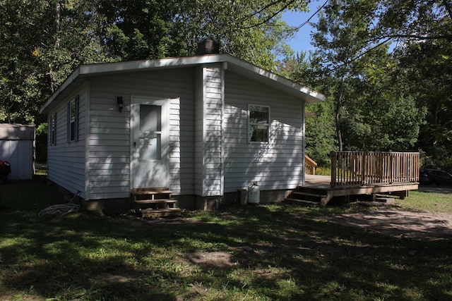 17980 1ST Callejon, Barryton, MI 49305 - view of outbuilding with entry steps