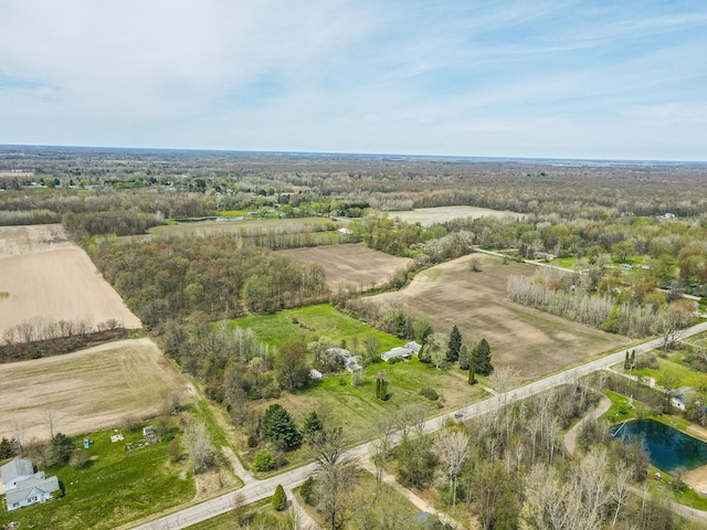 13423 Duffield Rd, Montrose, MI 48457 - aerial view featuring a water view and a rural view