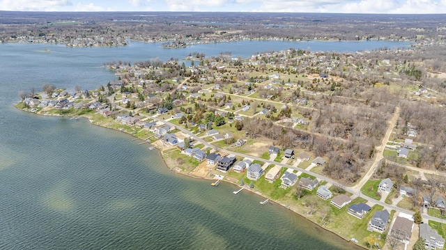 220 Nottingham Dr, Brooklyn, MI 49230 - bird's eye view with a residential view and a water view