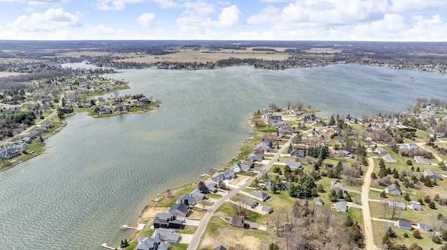 220 Nottingham Dr, Brooklyn, MI 49230 - bird's eye view featuring a water view and a residential view