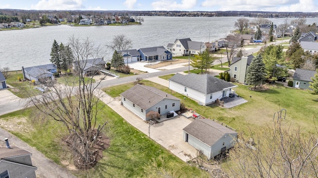 220 Nottingham Dr, Brooklyn, MI 49230 - birds eye view of property featuring a water view and a residential view