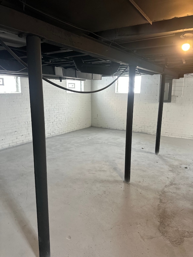 below grade area with plenty of natural light