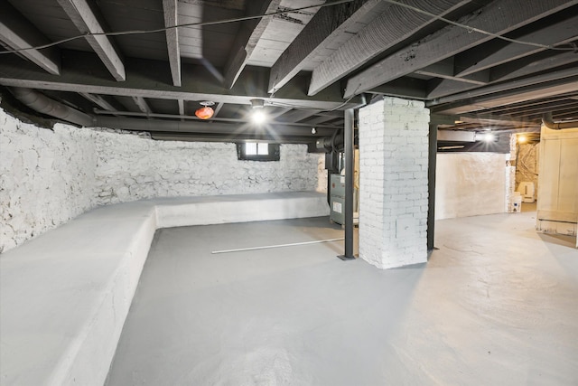 view of basement