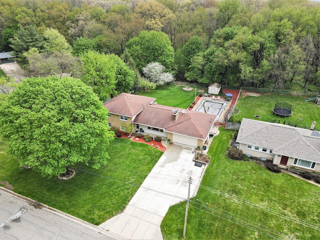 drone / aerial view