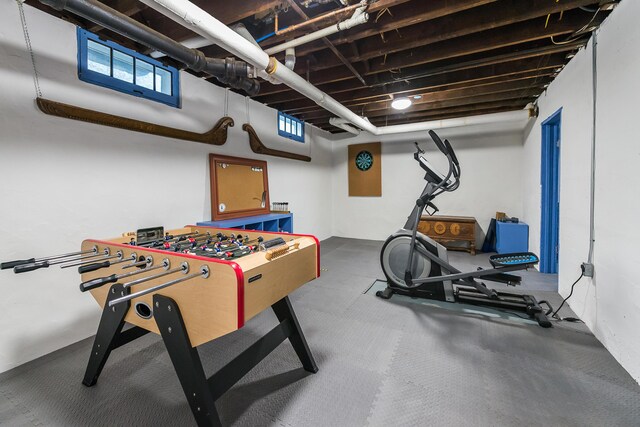 view of recreation room