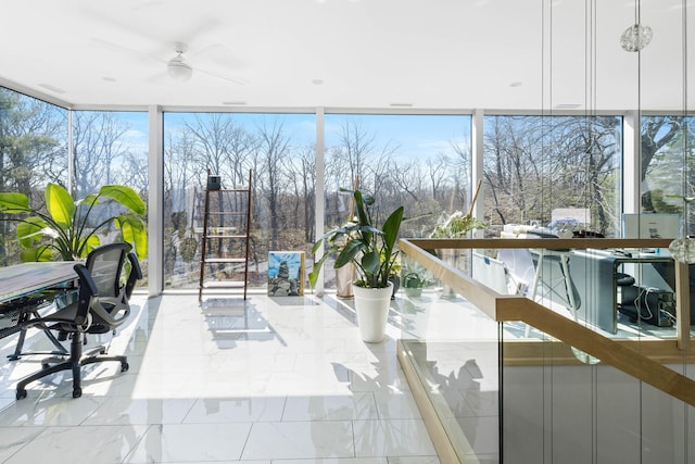 view of sunroom