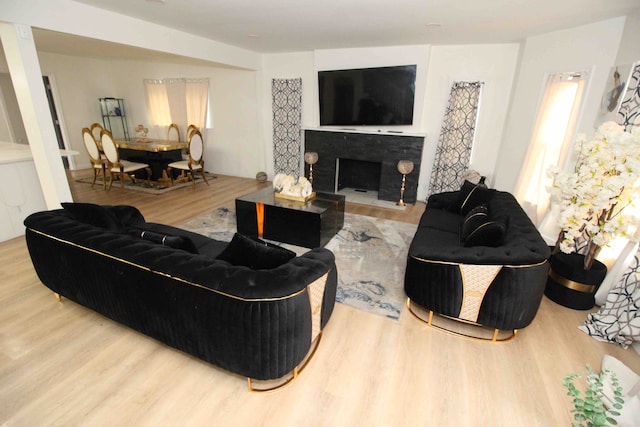 17150 Santa Barbara Dr, Detroit, MI 48221 - living room featuring wood finished floors