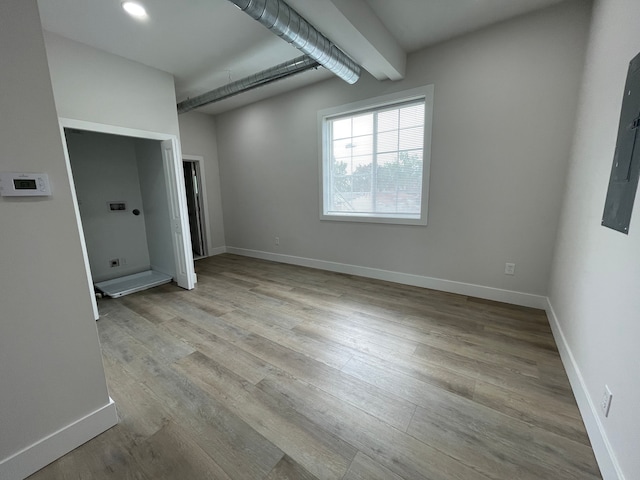 171 Davis St, Wyandotte, MI 48192 - empty room featuring wood finished floors and baseboards