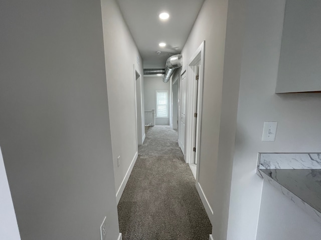 171 Davis St, Wyandotte, MI 48192 - corridor with carpet flooring, recessed lighting, and baseboards
