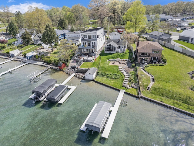 23848 Brady St, Edwardsburg, MI 49112 - aerial view featuring a water view and a residential view