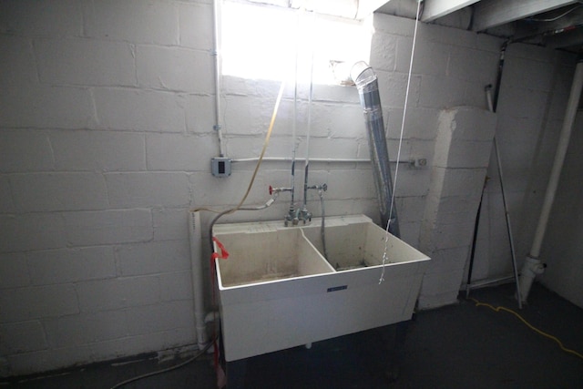 interior space featuring a sink