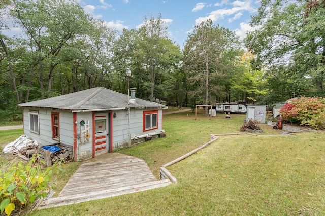 view of outbuilding featuring an outdoor structure