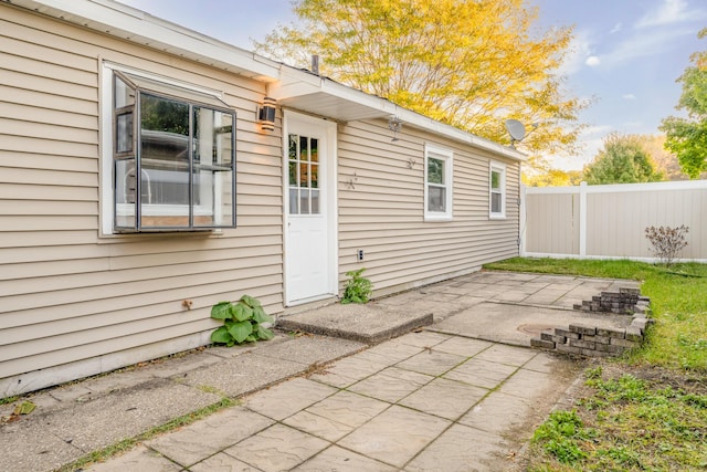 150 Hunter Dr, Benton Harbor, MI 49022 - exterior space featuring fence and a patio area